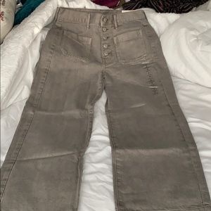 wide leg cropped pants